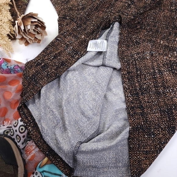 TALBOTS Petites Brown Partial Wrap Dress Sz P 0-2 - Picture 11 of 11